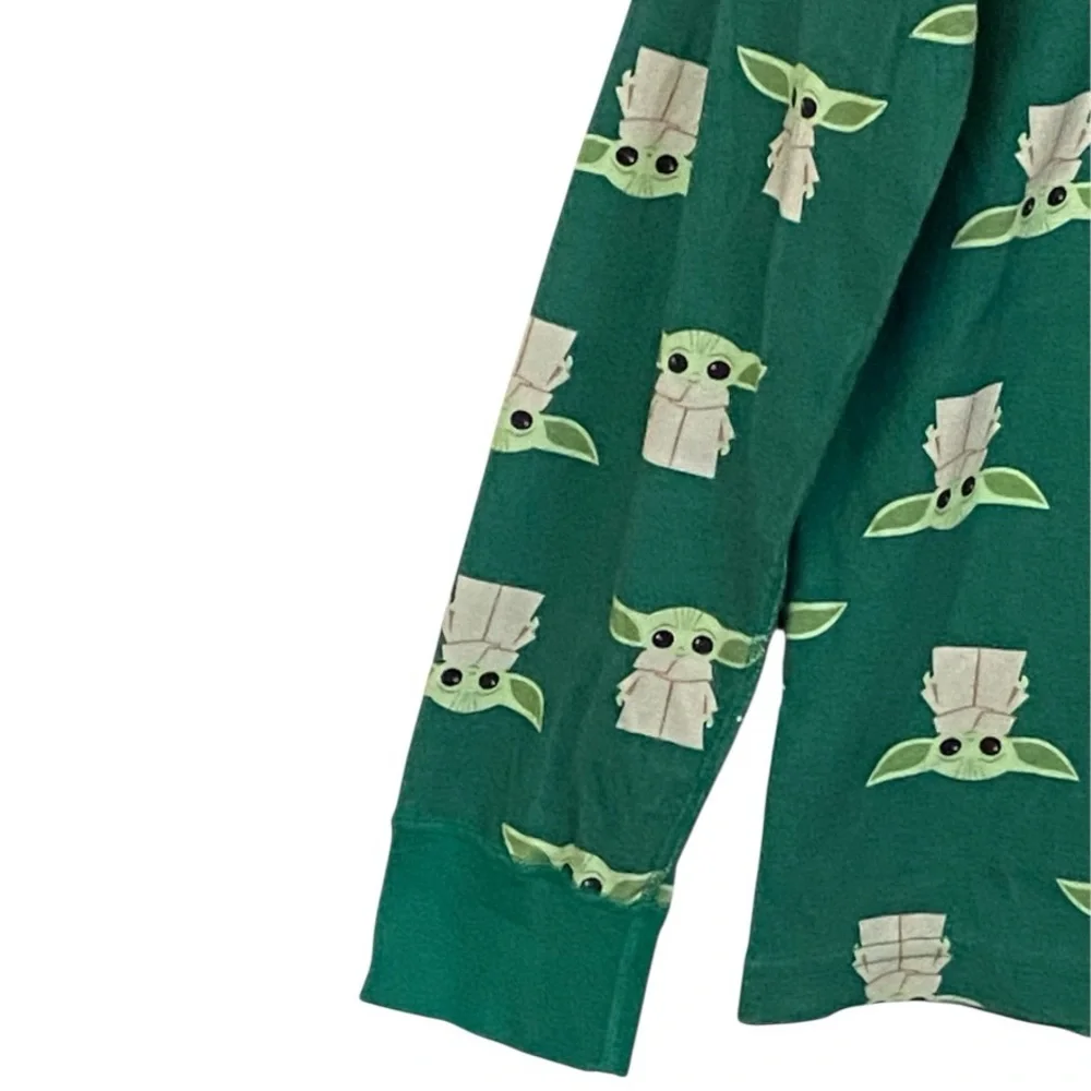 Hanna Andersson‎ Star Wars Grogu Baby Yoda Organic Cotton Pajamas Green Large